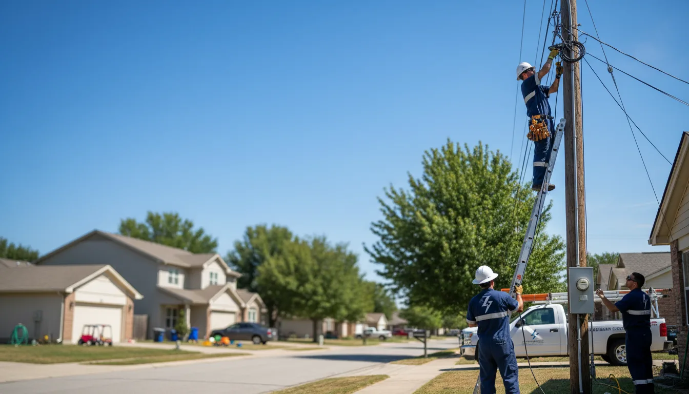 Residential electrician providing installation services in Middleport, PA